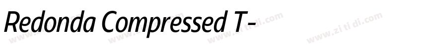 Redonda Compressed T字体转换